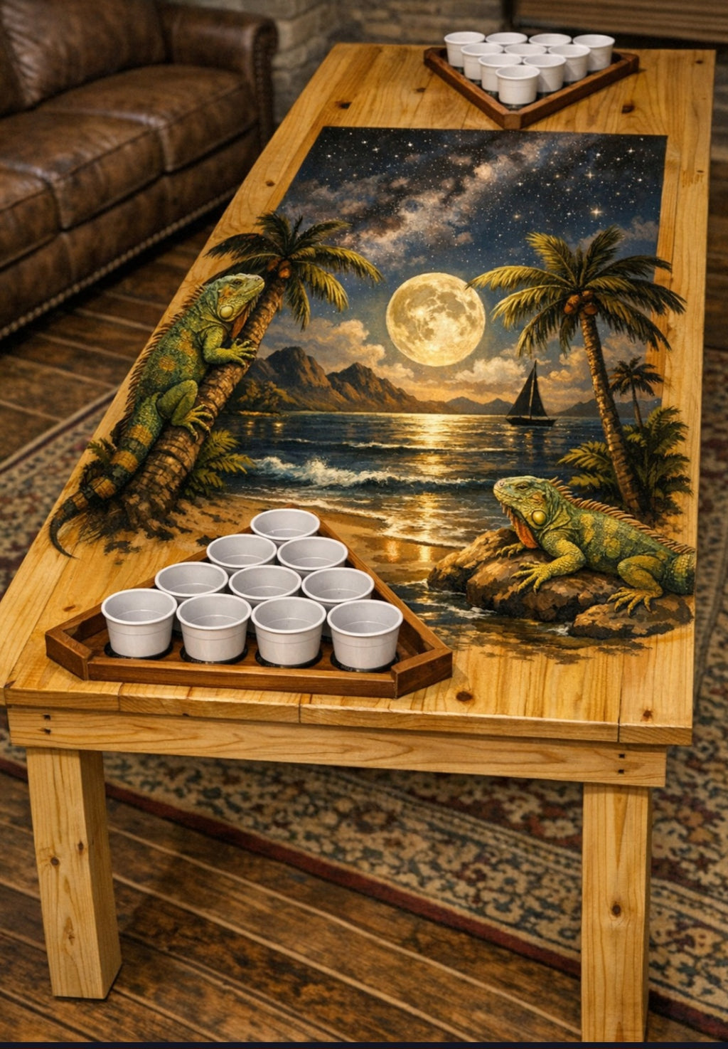 Fine Detail Custom Beer Pong Table