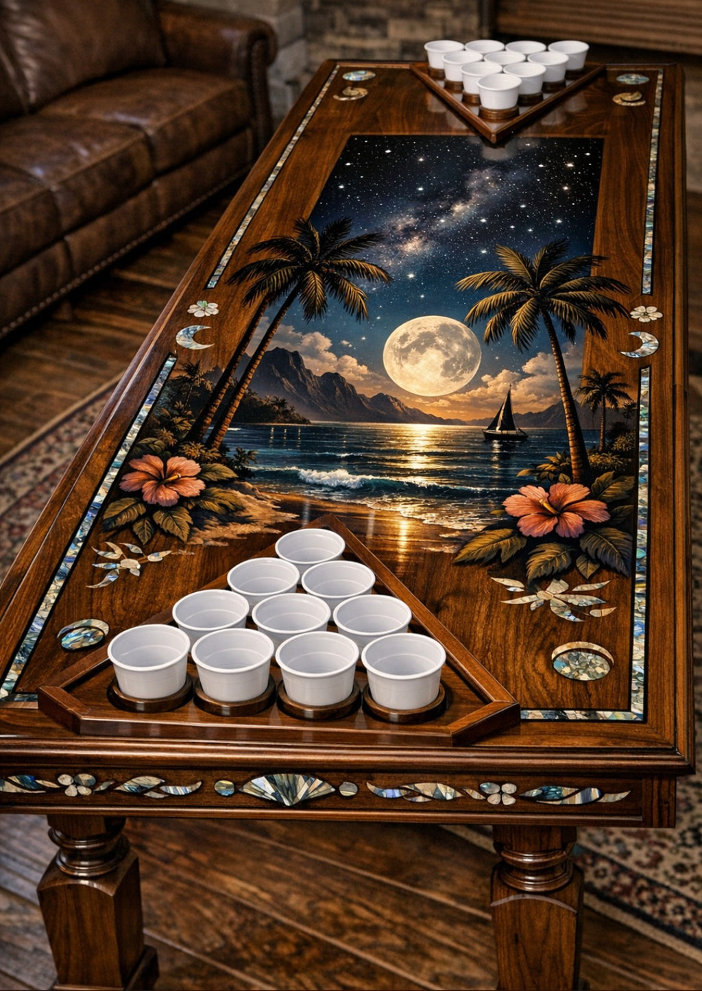Fine Detail Custom Beer Pong Table